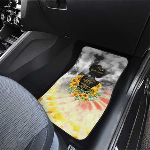 Vintage Flowers - I Am Black Queen Car Mats