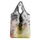 Vintage Flowers - I Am Black Queen Grocery Bag