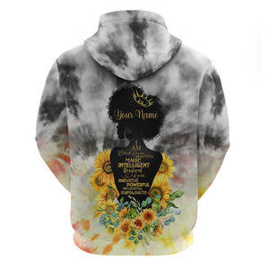 Vintage Flowers - I Am Black Queen Hoodie