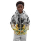 Vintage Flowers - I Am Black Queen Kid Hoodie