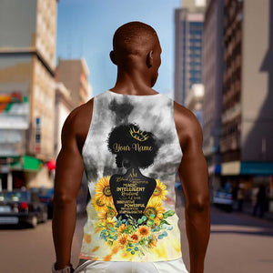 Vintage Flowers - I Am Black Queen Men Tank Top