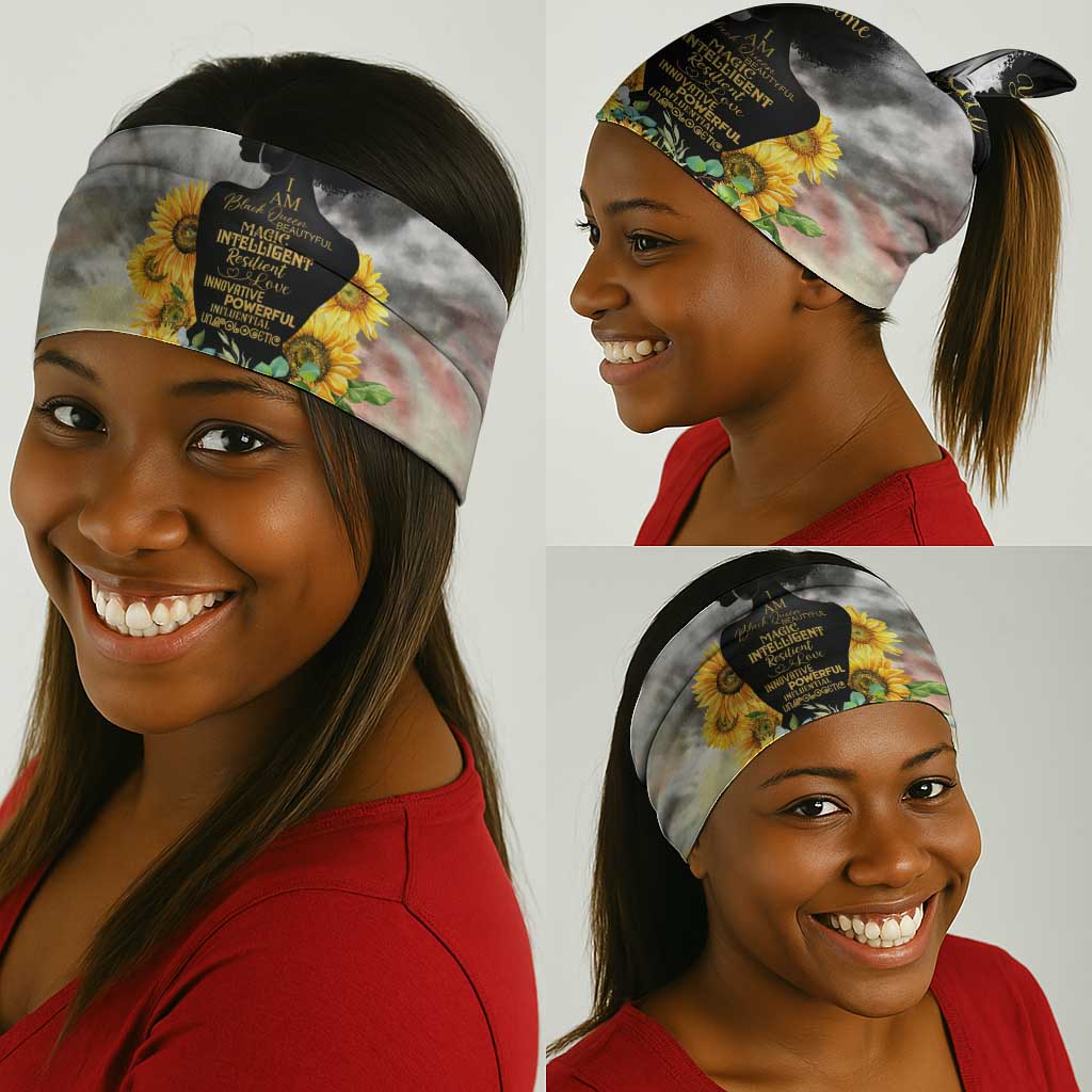 Vintage Flowers - I Am Black Queen Neck Gaiter DT02