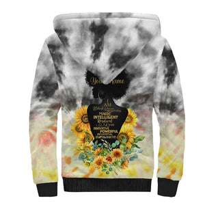 Vintage Flowers - I Am Black Queen Sherpa Hoodie