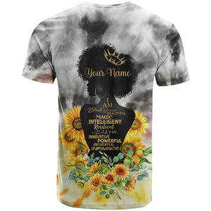 Vintage Flowers - I Am Black Queen T shirt