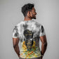 Vintage Flowers - I Am Black Queen T shirt