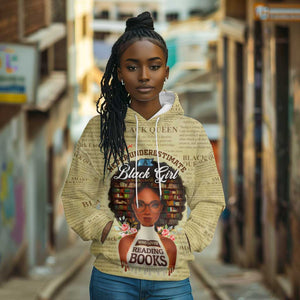 Personalized Black Girl African Hoodie Never Underestimate A Book Lover