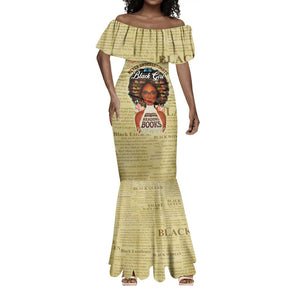 Personalized Black Girl African Mermaid Dress Never Underestimate A Book Lover