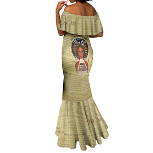 Personalized Black Girl African Mermaid Dress Never Underestimate A Book Lover