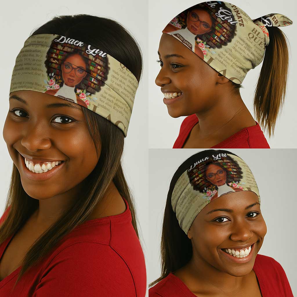 Personalized Black Girl African Neck Gaiter Never Underestimate A Book Lover DT02