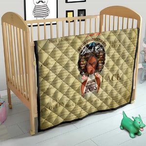 Personalized Black Girl African Quilt Never Underestimate A Book Lover