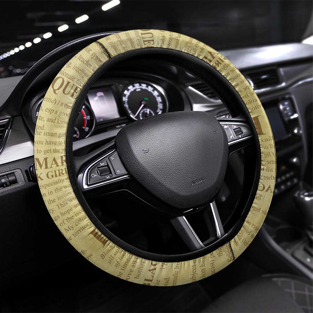 Black Girl African Steering Wheel Cover Never Underestimate A Book Lover