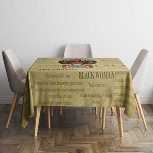 Personalized Black Girl African Tablecloth Never Underestimate A Book Lover