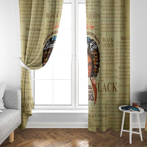 Personalized Black Girl African Window Curtain Never Underestimate A Book Lover