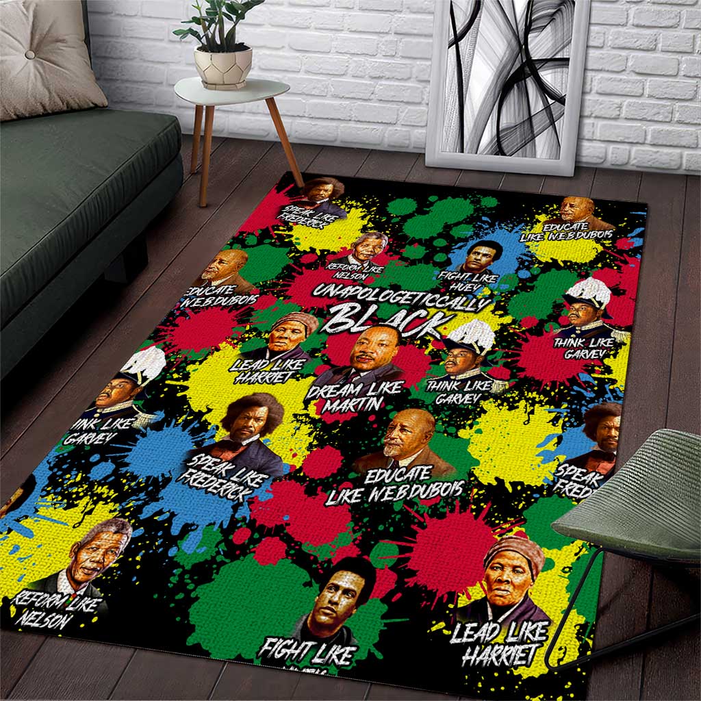 Unapologetically Black Area Rug Civil Rights Leaders