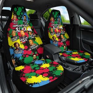 Unapologetically Black Car Seat Cover Civil Rights Leaders