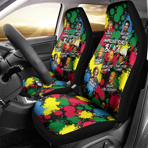 Unapologetically Black Car Seat Cover Civil Rights Leaders