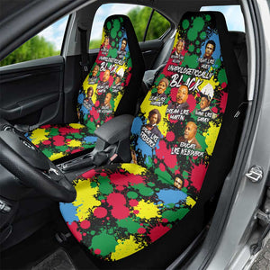 Unapologetically Black Car Seat Cover Civil Rights Leaders