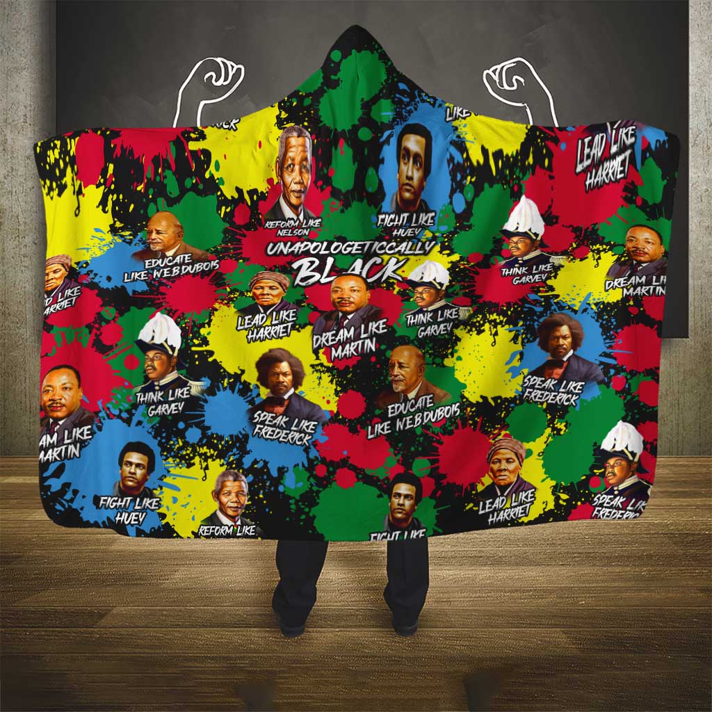 Unapologetically Black Hooded Blanket Civil Rights Leaders
