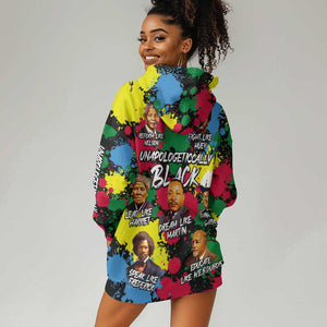 Unapologetically Black Hoodie Dress Civil Rights Leaders