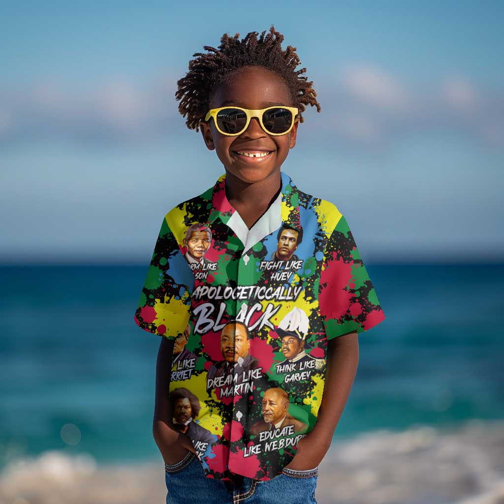 Unapologetically Black Kid Hawaiian Shirt Civil Rights Leaders