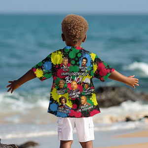 Unapologetically Black Kid Hawaiian Shirt Civil Rights Leaders