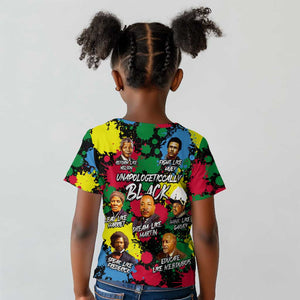 Unapologetically Black Kid T shirt Civil Rights Leaders