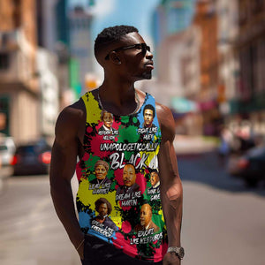 Unapologetically Black Men Tank Top Civil Rights Leaders