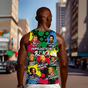 Unapologetically Black Men Tank Top Civil Rights Leaders