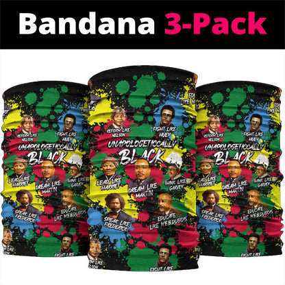 Unapologetically Black Neck Gaiter Civil Rights Leaders DT02