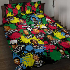 Unapologetically Black Quilt Bed Set Civil Rights Leaders