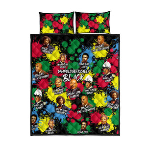 Unapologetically Black Quilt Bed Set Civil Rights Leaders