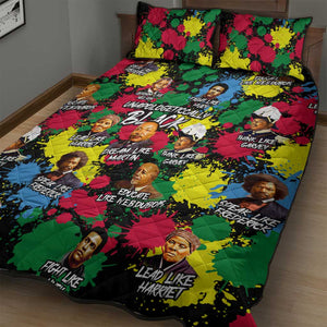 Unapologetically Black Quilt Bed Set Civil Rights Leaders