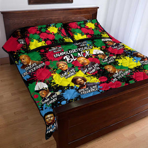 Unapologetically Black Quilt Bed Set Civil Rights Leaders