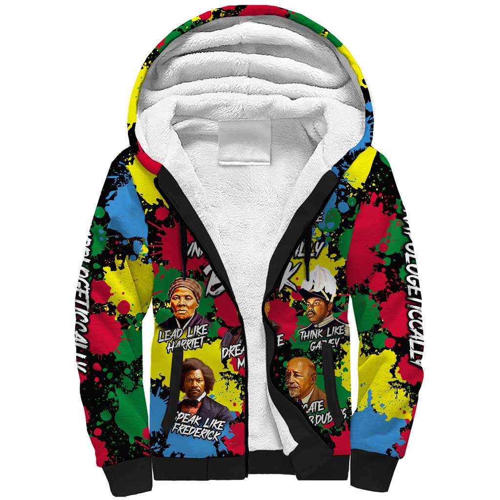 Unapologetically Black Sherpa Hoodie Civil Rights Leaders