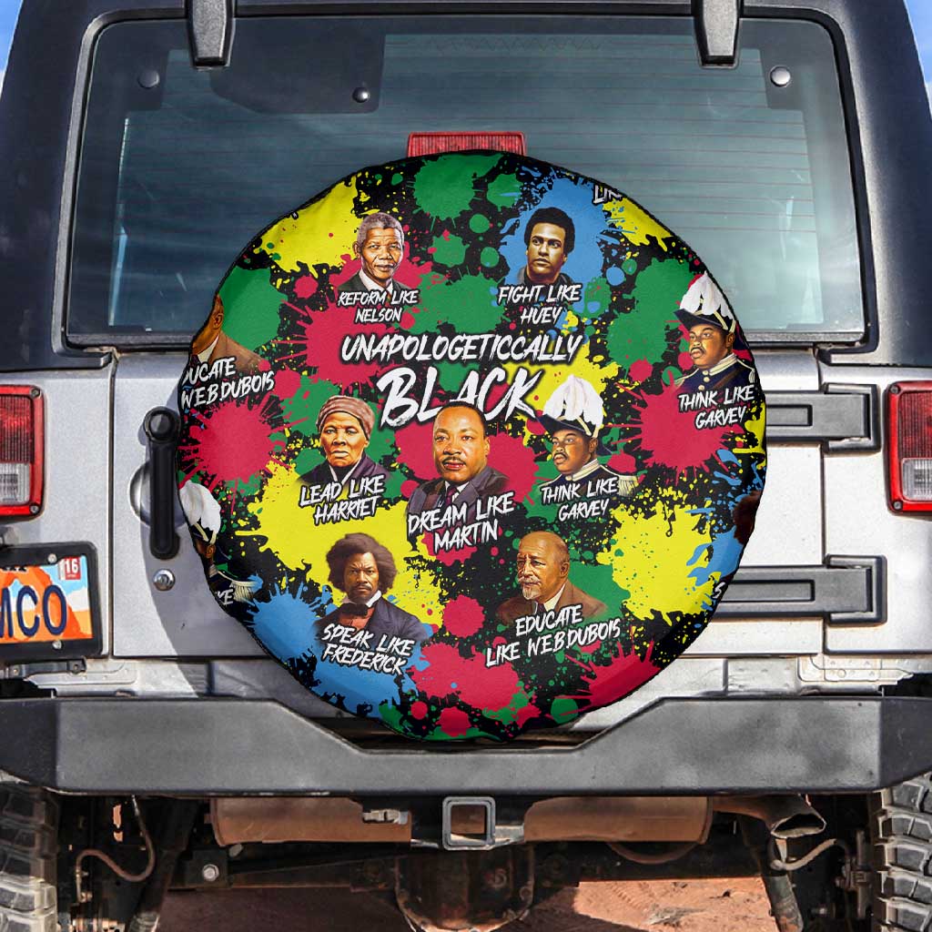 Unapologetically Black Spare Tire Cover Civil Rights Leaders