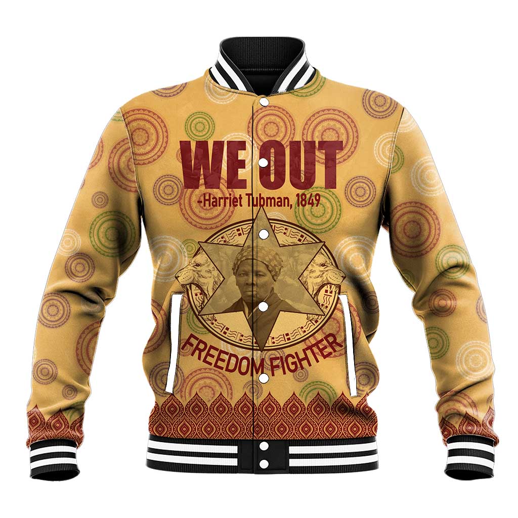 We Out 1849 African-American Baseball Jacket Harriet Tubman DT02