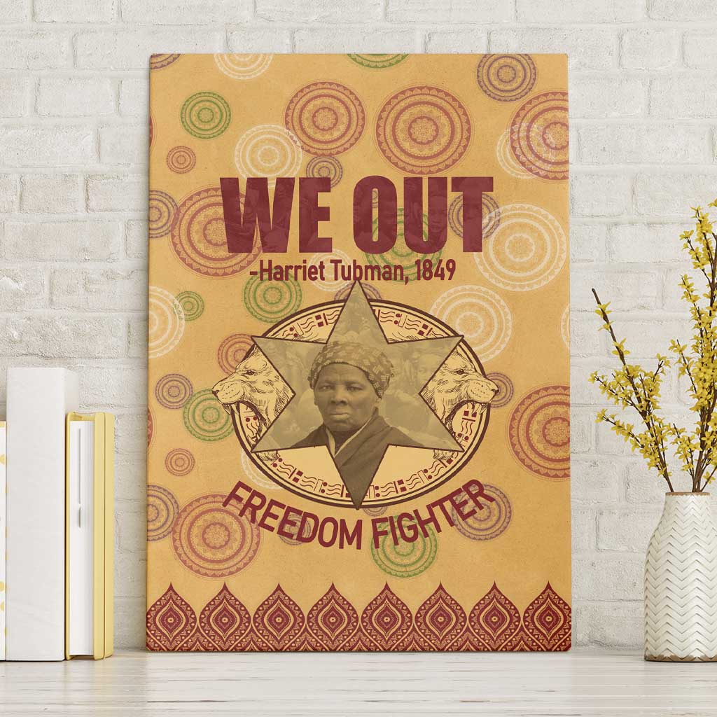 We Out 1849 African-American Canvas Wall Art Harriet Tubman