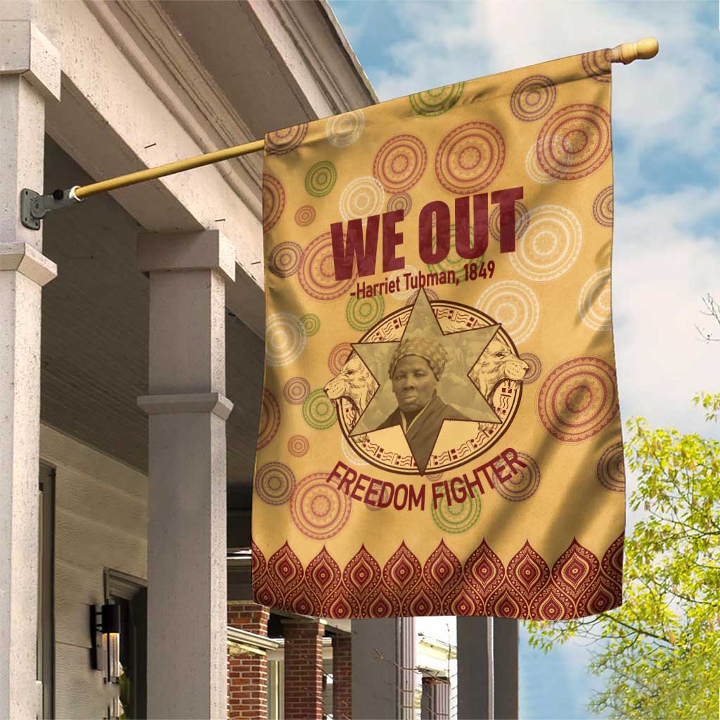 We Out 1849 African-American Garden Flag Harriet Tubman