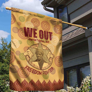 We Out 1849 African-American Garden Flag Harriet Tubman