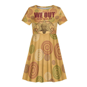 We Out 1849 African-American Kid Short Sleeve Dress Harriet Tubman