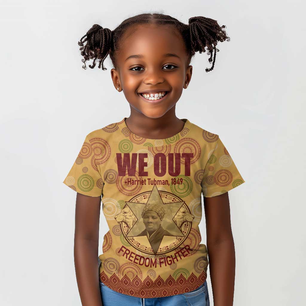 We Out 1849 African-American Kid T shirt Harriet Tubman