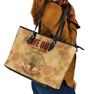 We Out 1849 African-American Leather Tote Bag Harriet Tubman