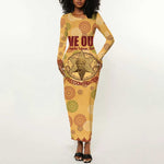 We Out 1849 African-American Long Sleeve Bodycon Dress Harriet Tubman DT02