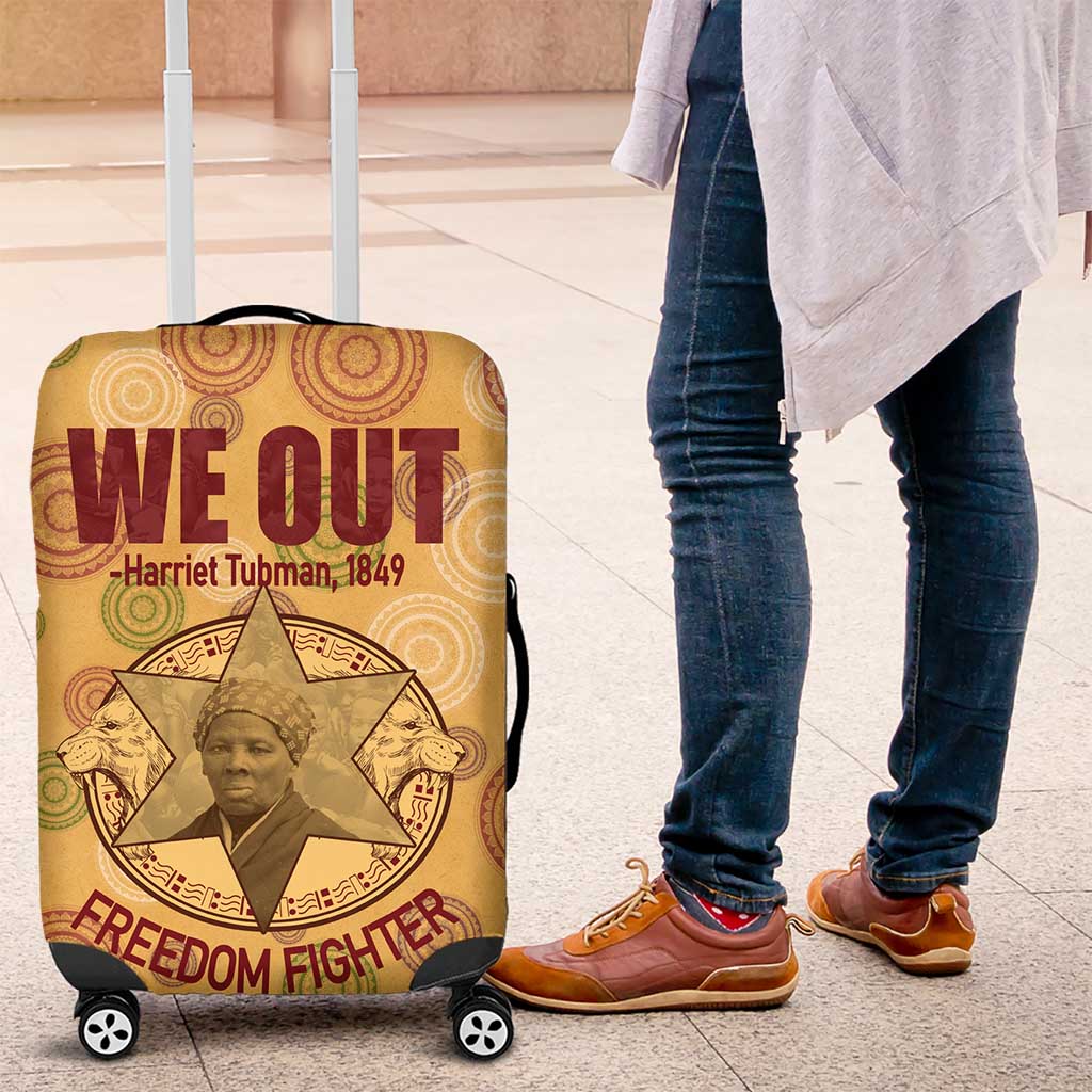 We Out 1849 African-American Luggage Cover Harriet Tubman