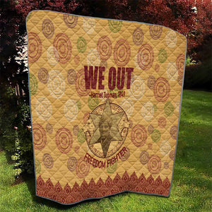 We Out 1849 African-American Quilt Harriet Tubman