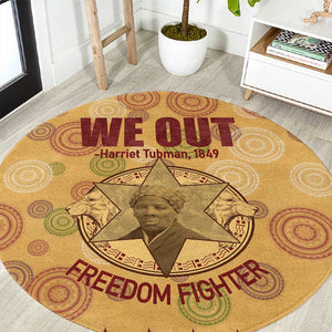 We Out 1849 African-American Round Carpet Harriet Tubman