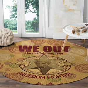 We Out 1849 African-American Round Carpet Harriet Tubman