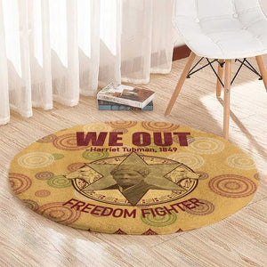 We Out 1849 African-American Round Carpet Harriet Tubman