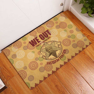 We Out 1849 African-American Rubber Doormat Harriet Tubman