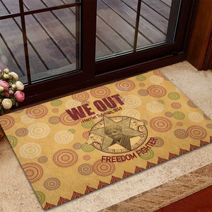 We Out 1849 African-American Rubber Doormat Harriet Tubman